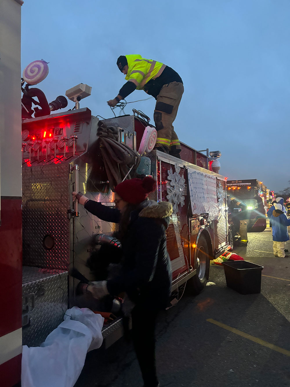 Christmasville Fire Truck Parade - 1